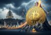 Bitcoin encosta em recorde com busca por proteção durante o shutdown nos EUA